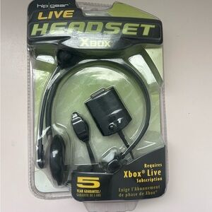 Vintage Xbox / Hip Gear ‘Live Headset’ Black New In Box Sealed